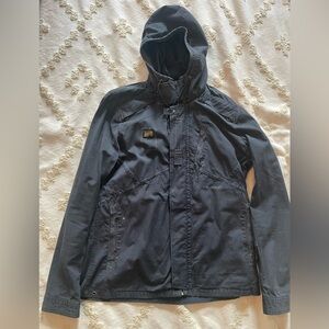 G-Star Raw Hooded Jacket Size XL Navy Blue